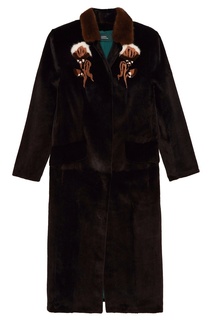 Черное норковое пальто Alena Akhmadullina