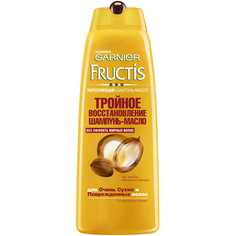 GARNIER Шампунь-масло Fructis "Тройное Восстановление" для очень сухих и поврежденных волос