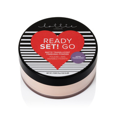 LOTTIE LONDON Финишная полупрозрачная пудра Ready Set! Go