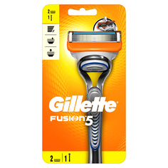 GILLETTE Бритва Fusion с 2 сменными кассетами