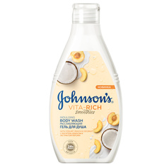 JOHNSONS Гель для душа расслабляющий с йогуртом, кокосом и экстрактом персика Johnsons
