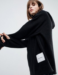 Флисовый худи с логотипом-нашивкой Cheap Monday - Черный