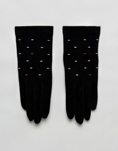 Перчатки с накладками для сенсорных экранов Vincent Pradier - Черный