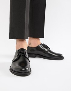 Черные блестящие туфли на шнуровке WALK London Darcy - Черный