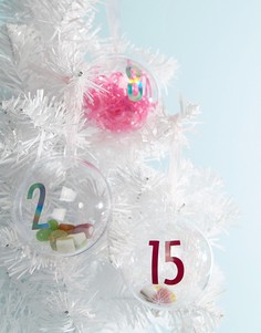 Набор из 24 заполняемых новогодних шаров для создания адвент-календаря Ginger Ray - Мульти