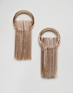 Серьги-кольца с подвесками STEVE MADDEN - Золотой