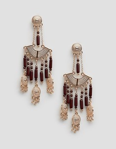 Крупные серьги Steve Madden - Золотой