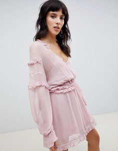 Платье мини Stevie May Calla - Розовый