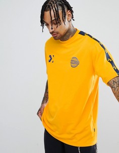 Желтая футболка с отделкой лентой на рукавах Converse 10005903-A02 - Желтый