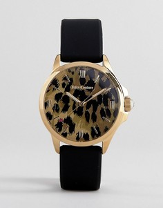 Часы с леопардовым принтом на циферблате Juicy Couture - Черный