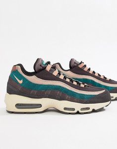 Серые кроссовки Nike Air Max 95 Premium 538416-018 - Серый