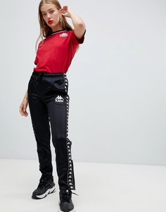 Спортивные штаны с логотипами Kappa - Черный