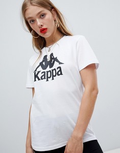 Свободная футболка с логотипом Kappa - Белый