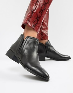 Кожаные ботинки на плоской подошве ALDO Gweria - Черный