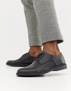 Кожаные туфли на крепированной подошве Selected Homme - Черный