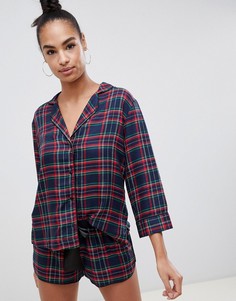 Рубашка в клетку ASOS DESIGN mix & match - Темно-синий