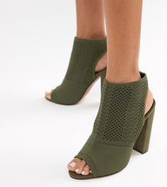 Трикотажные туфли на каблуке ASOS DESIGN Hissy - Зеленый