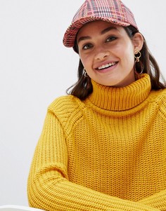 Красная кепка в клетку ASOS DESIGN - Красный