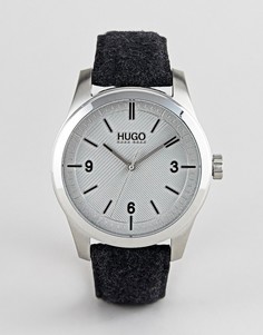 Серые часы с фетровым ремешком HUGO 1530027 - Серый