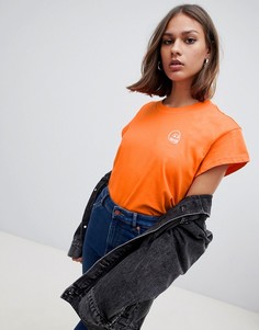 Футболка с логотипом Cheap Monday Skull Screen - Оранжевый