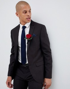 Темно-фиолетовый приталенный пиджак River Island - Фиолетовый