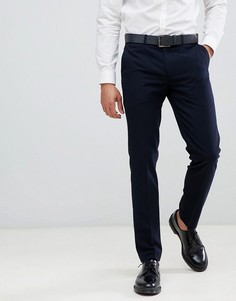 Узкие брюки Farah Hampton Hopsack - Темно-синий