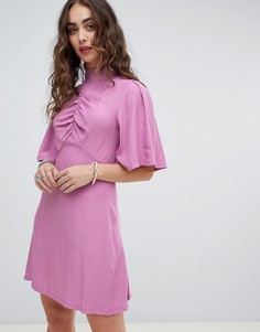 Приталенное платье миди Free People Be My Baby - Розовый