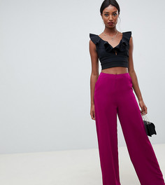 Фиолетовые широкие брюки Missguided Tall - Фиолетовый