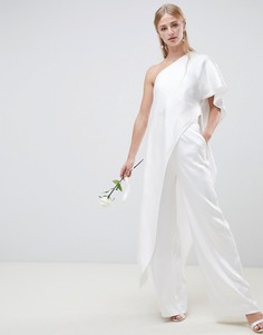 Широкие атласные брюки ASOS EDITION - Белый