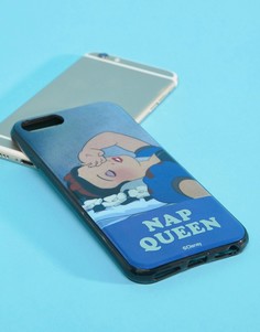 Чехол для iPhone 6/6S/7/8 с принтом Белоснежки и надписью Nap Queen Typo Disney - Синий