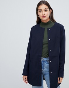 Пальто без воротника JDY - Розовый