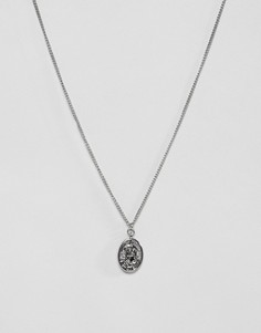 Ожерелье с подвеской Святой Христофор Burton Menswear - Серебряный