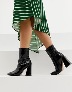 Черные ботильоны на каблуке Missguided - Черный
