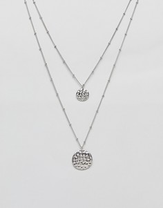 Двухъярусное ожерелье Nylon - Серебряный