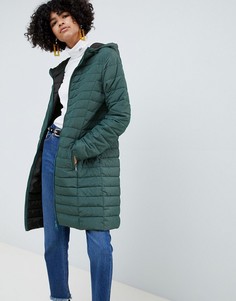 Удлиненная дутая куртка b.Young - Зеленый
