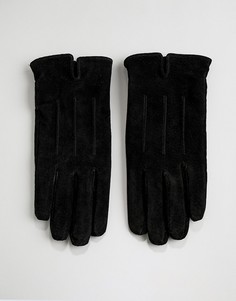 Черные замшевые перчатки Barneys - Черный Barneys Originals