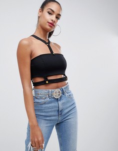 Бралетт на бретельках с отделкой ASOS DESIGN - Черный