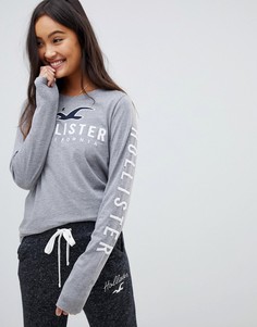 Лонгслив Hollister timeless - Серый