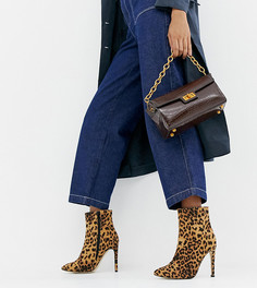 Ботильоны для широкой стопы на каблуке-шпильке London Rebel - Мульти