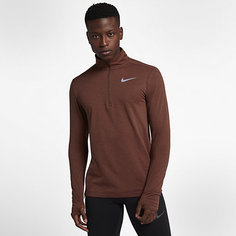 Мужская беговая футболка с молнией на половину длины Nike Therma Sphere Element