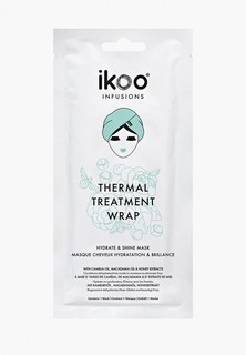 Маска для волос ikoo infusions Thermal Treatment Wrap Hydrate & Shine, Увлажнение и Блеск ,1 шт