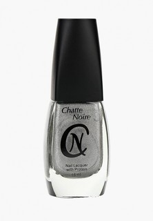 Лак для ногтей Chatte Noire "Радуга" №708 серебряный голографический 15 мл