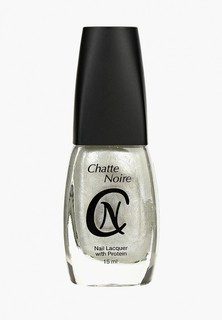 Лак для ногтей Chatte Noire №510 светло-серебряный с мультиголограф. блестками 15 мл