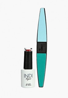Набор для ухода за ногтями Runail Professional пилка для ногтей и Гель-лак INDI laque, 9 мл №3684