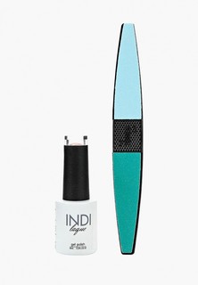 Набор для ухода за ногтями Runail Professional пилка для ногтей и Гель-лак INDI laque, 9 мл №3501