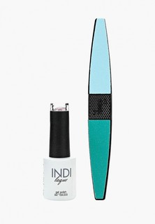 Набор для ухода за ногтями Runail Professional пилка для ногтей и Гель-лак INDI laque, 9 мл №3688