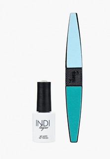 Набор для ухода за ногтями Runail Professional пилка для ногтей и Гель-лак INDI laque, 9 мл №3658