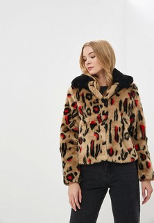 Шуба Lost Ink LEOPARD CROP FAUX FUR JACKET