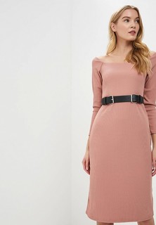 Платье LOST INK BARDOT STRUCTURED RIB DRESS WITH BELT