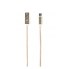 Кабель REDLINE USB Type-C (m) - USB A(m), 2м, золотистый [ут000014158]